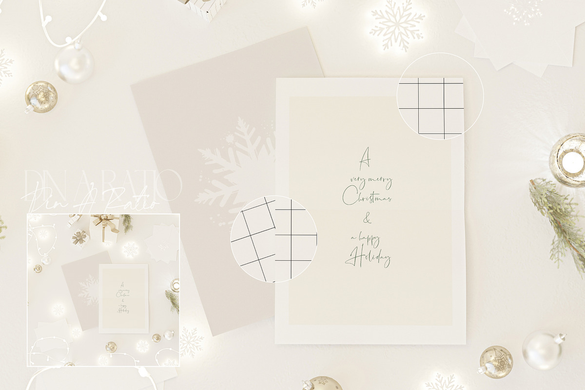 HOLIDAY LETTER | Paper Poster Mockup, a Household Mockup by yuliyuri.studio (Photo 5 of 8)