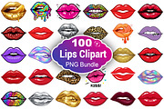 Lips Clipart, a Decorative Illustration by Forhadx5 (Thumbnail 1 of 11)