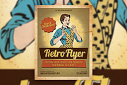 Print-Ready Retro Flyer, a Flyer Template by WeGraphics (Thumbnail 1 of 2)