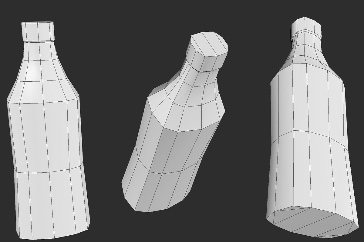 Ketchup Bottle, a Food & Drink 3D Model by GamePoly (Photo 2 of 2)