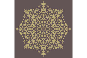 Floral Vector Abstract Pattern, a Decorative Illustration by FineArtStudio