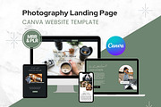 Photography Canva Website Template