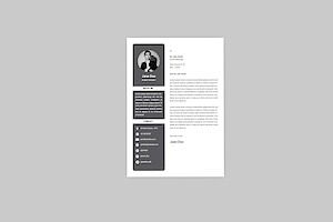 Minimalist Black Resume Designer