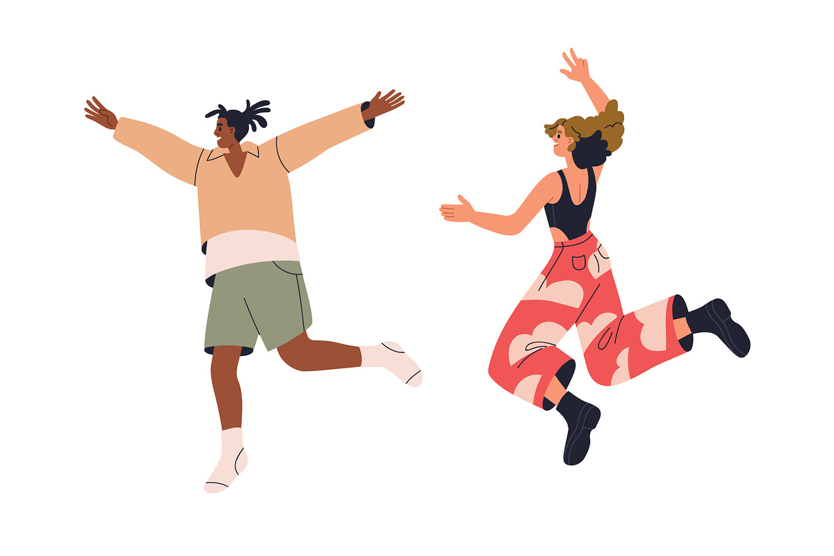 Happy people jumping up set, a Person Illustration by Good Studio (Photo 6 of 12)