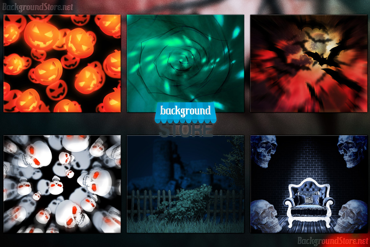 Halloween Backgrounds Bundle preview 4