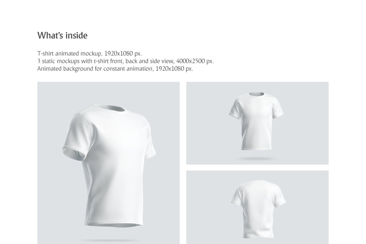 T-Shirt Animated Mockup, a Shirt Mockup by rebrandy (Photo 5 of 14)