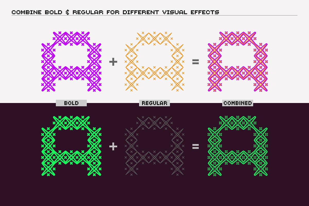 Kiriko – Layered Pattern Font, a Font by Kevin Foley Fonts (Photo 2 of 13)