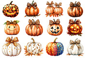 Fall Halloween Pumpkins Clipart, an Illustration by Dream Creation (Thumbnail 2 of 4)