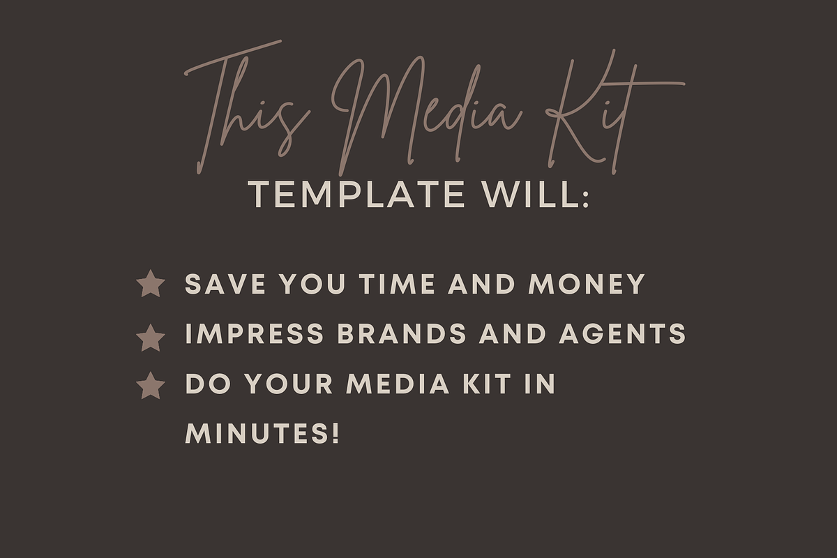 4 Page Media Kit Template Dark Theme, a Presentation Template by CoCreatorDesigns (Photo 7 of 10)