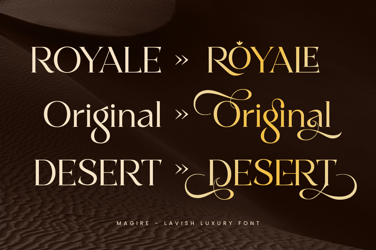Magire - Lavish Luxury Font, a Serif Font by Sensatype (Photo 9 of 12)
