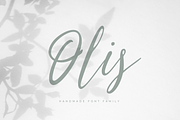 Olis — handmade font family, a Script Font by Roman Polishchuk (Thumbnail 1 of 5)