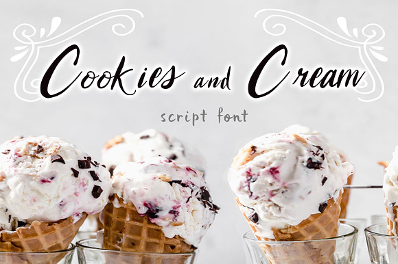 Cookies and Cream Script Font preview 7
