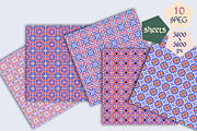 Mauritanian Ornaments Hand Painted, a Pattern Graphic by ColorfulNest (Thumbnail 3 of 6)