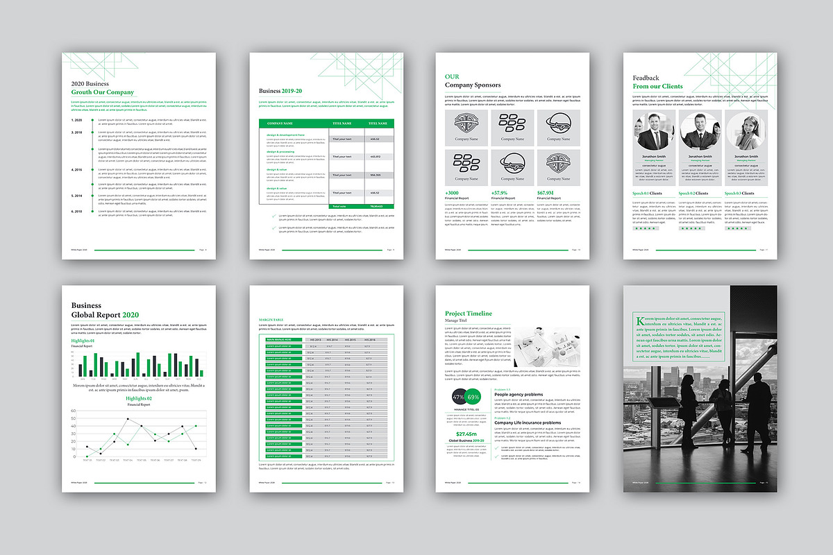 Annual Report Bundle | Word, indd, a Brochure Template by obayes (Photo 32 of 51)