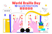10 World Braille Day Illustration, a Person Illustration by denayunebgt (Thumbnail 1 of 4)