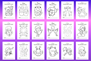 Valentine's Day Coloring Book, a Print Template by Art's and patterns (Thumbnail 9 of 9)