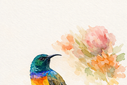 Birds and Flowers, a Decorative Illustration by Karliefie (Thumbnail 3 of 4)