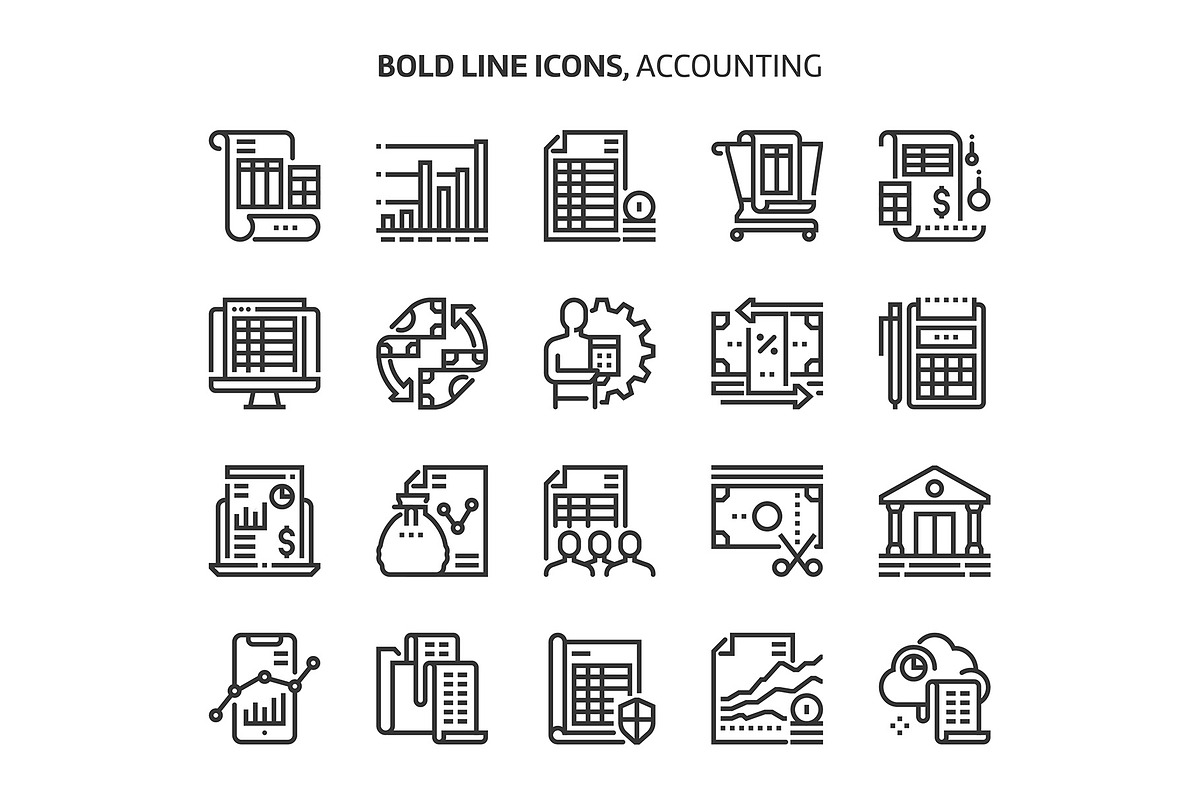 Bold Line Icons, an Outline Icon by Howcolour (Photo 110 of 151)
