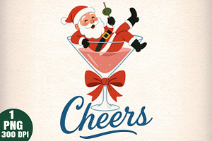 Christmas Cocktail PNG, an Illustration by Daily.Designs