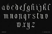 Gothic Blackletter Calligraphy Font, a Blackletter Font by Century Library (Thumbnail 5 of 6)
