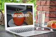 10 Mockups MacBook (pics+PSD), an iPhone Mockup by tydla (Thumbnail 6 of 12)