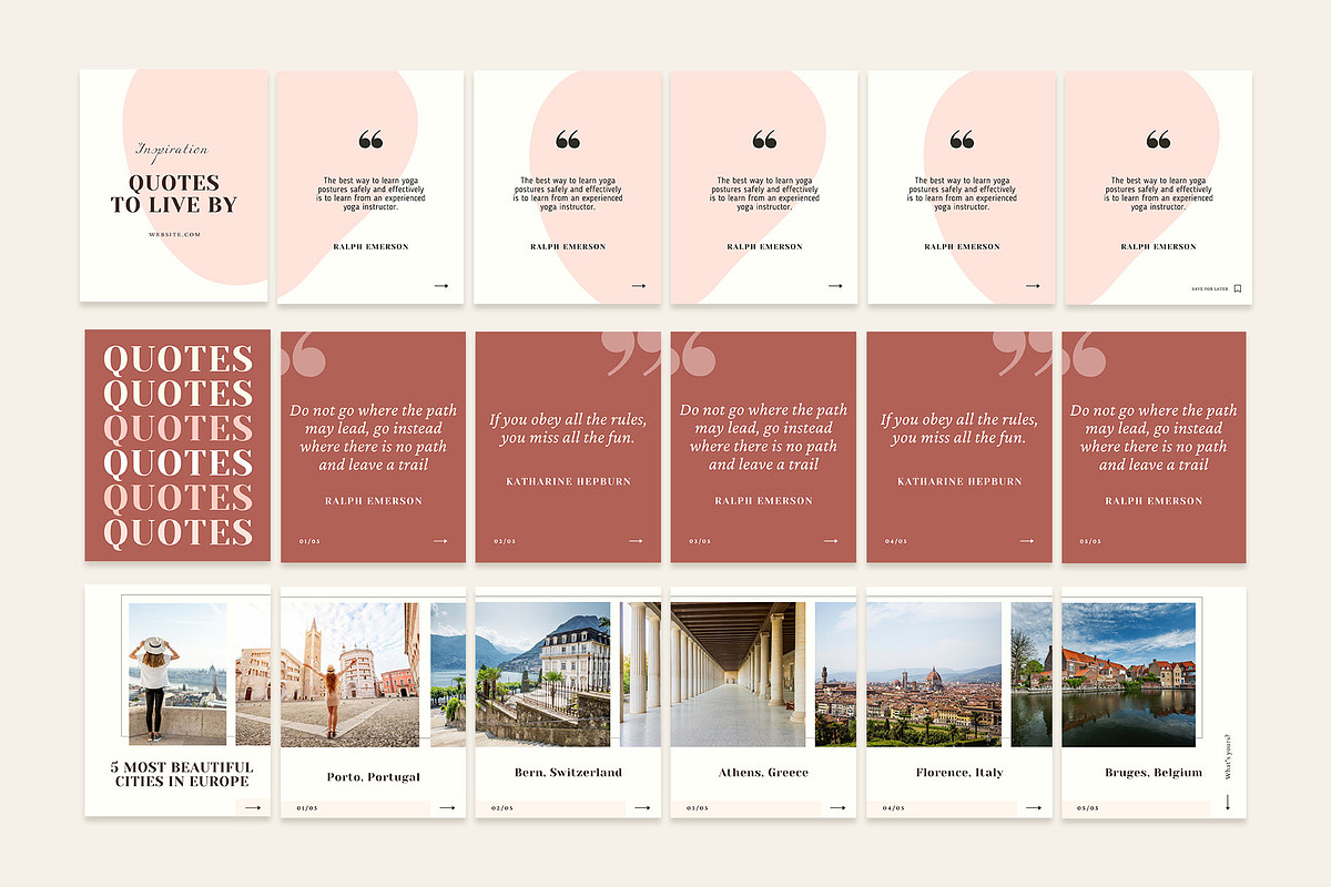 Instagram Marketing Templates, a Social Media Template by Kseniia_Design (Photo 4 of 9)