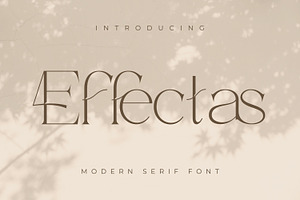 Effectas, a Serif Font by Rishsketch
