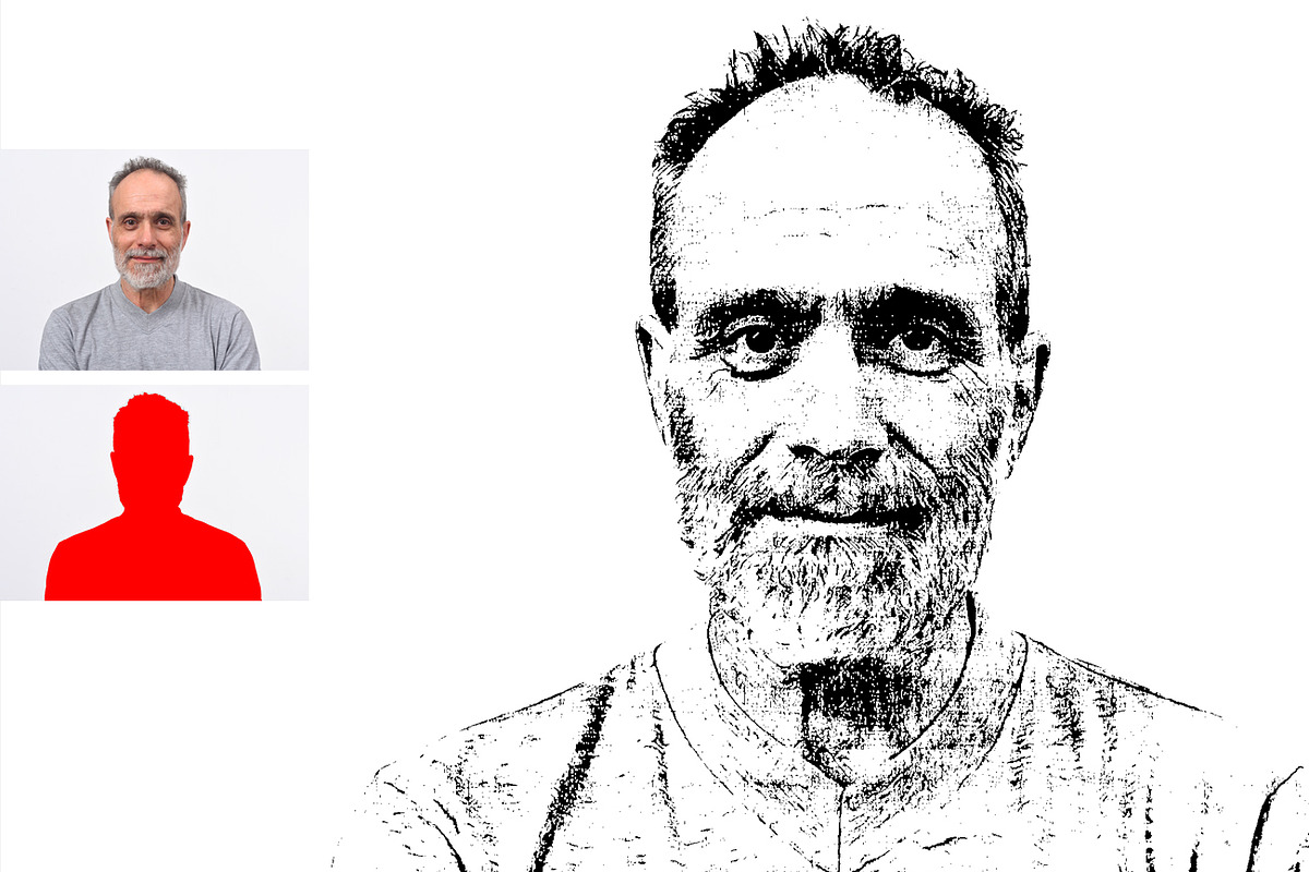 Sketch Tracing Photoshop Action, an Action Add-On by MRI STUDIO (Photo 12 of 19)