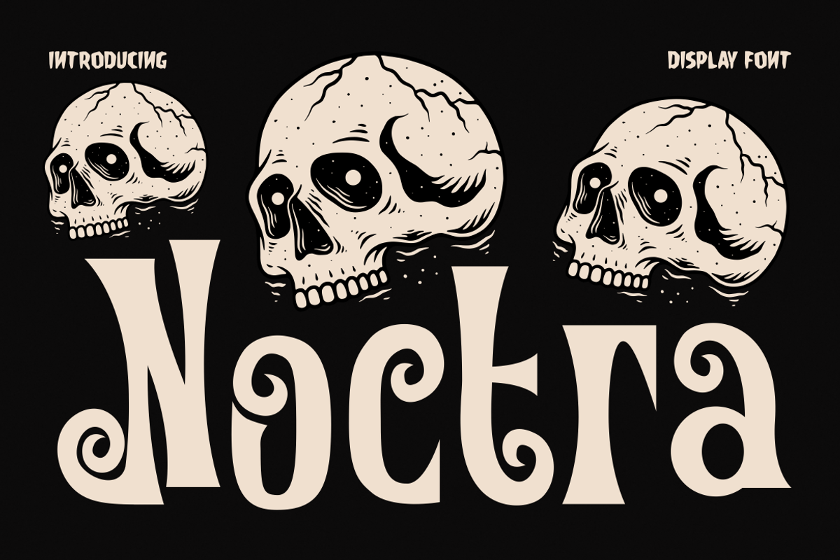 Noctra Display Font, a Font by PutraCetol Studio (Photo 1 of 5)