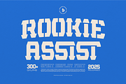 Rookie Assist | Sport Display Font, a Slab Serif Font by Denustudios (Thumbnail 1 of 12)