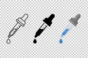 Medical Dropper Vector Icon Set, an Object Graphic by Artonix (Thumbnail 3 of 3)