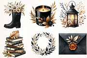 Beige & Black Autumn Clipart, an Illustration by Pixels.Craft (Thumbnail 2 of 7)