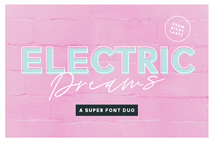 Electric Dreams Font Duo, a Sans Serif Font by Nicky Laatz