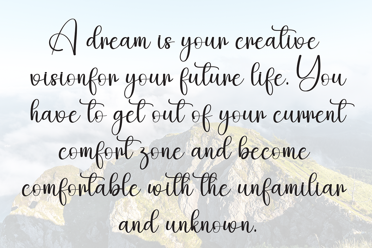 Lighting | Script Font, a Handwritten Font by Scratchones (Photo 6 of 9)
