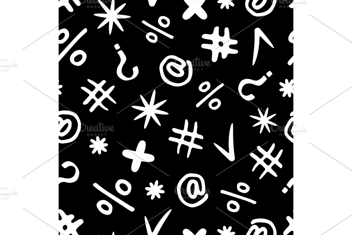 Hand drawn punctuation, confirm, a Background Graphic by Stock-Smart-Start