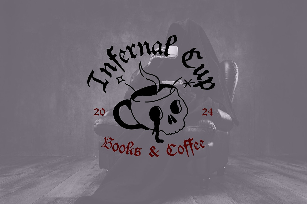 Infernal Grimoire Fantasy Font, a Blackletter Font by LunaCco Design (Photo 2 of 7)