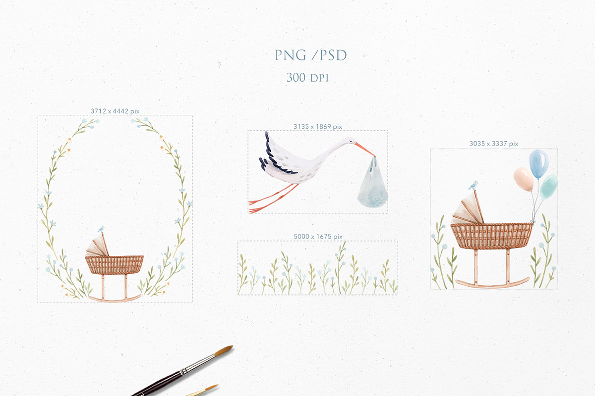 Invitation Baby Shower Boy, a Graphic by Lembrik's Artworks (Photo 2 of 3)