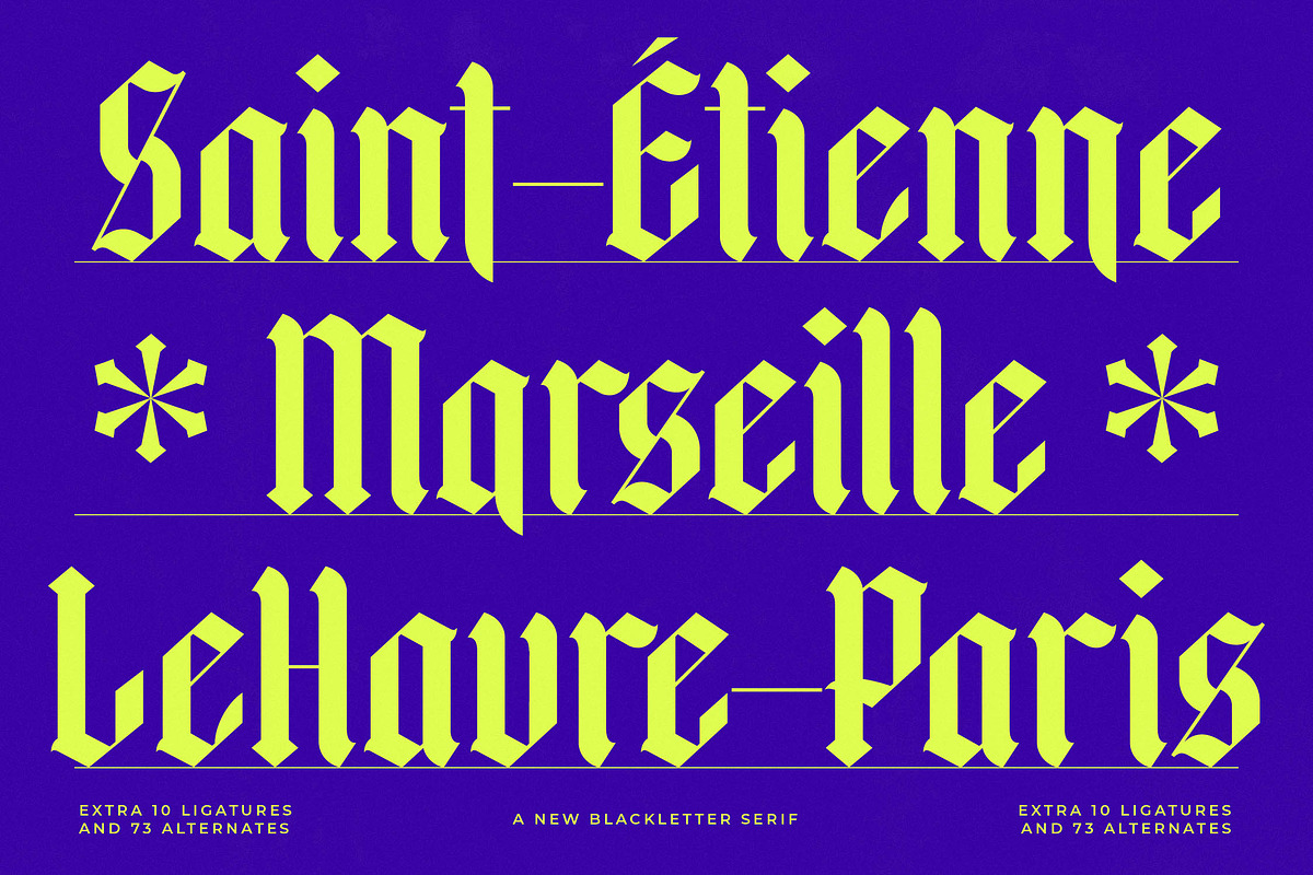 Midnights Kings Blackletter Serif, a Blackletter Font by timelesstype.co (Photo 6 of 20)