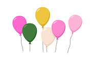 Holiday air balloons flying up set, an Object Illustration by Good Studio (Thumbnail 5 of 10)