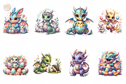 Cute Dragon PNG Clipart Baby., an Animal Illustration by KennedyStudio (Thumbnail 2 of 5)