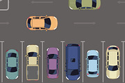Parking layout with cars, a Transportation Illustration by Yayasya (Thumbnail 3 of 3)