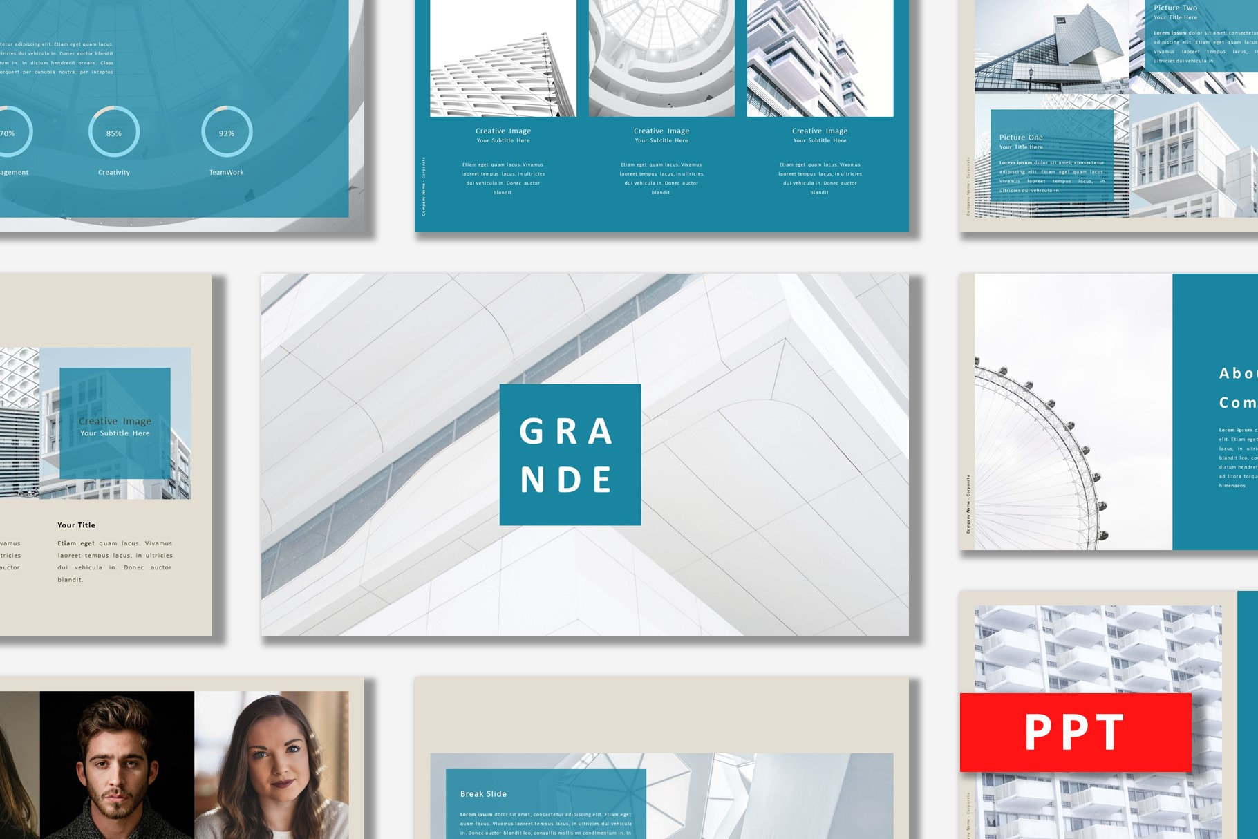 Grande - Powerpoint Template, a Presentation Template by Tumbuh Kerja