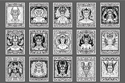 Demon Coloring Pages Set 100 Pages, a Person Illustration by Blue Digital Studio (Thumbnail 3 of 4)