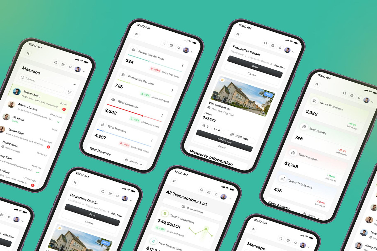 Real Estate Management Web App UI, an UI Kit Template by Lumina_ui_ux202 (Photo 5 of 7)