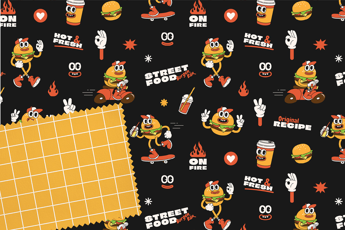 Super Burger Collection, a Background Graphic by Martyshova (Photo 9 of 22)