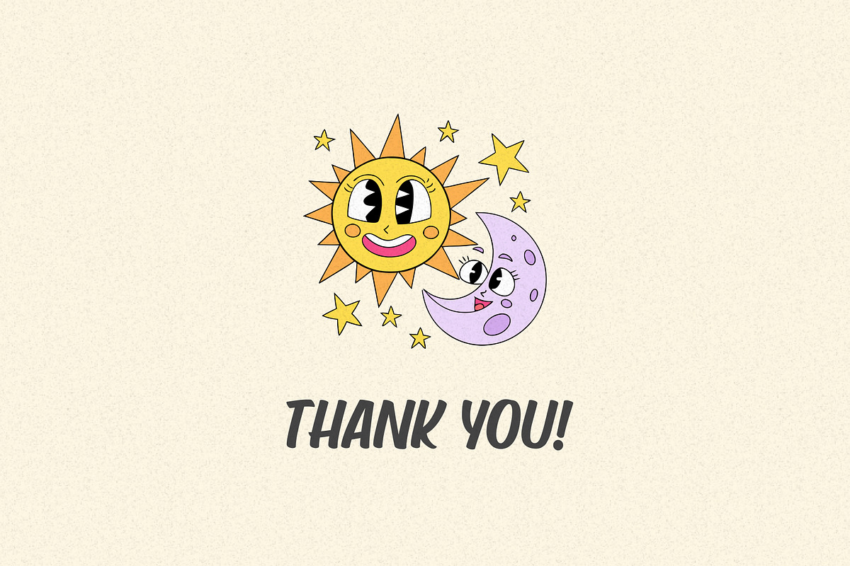 Trendy Cartoon Illustration Set, an Illustration by Helospace (Photo 10 of 10)