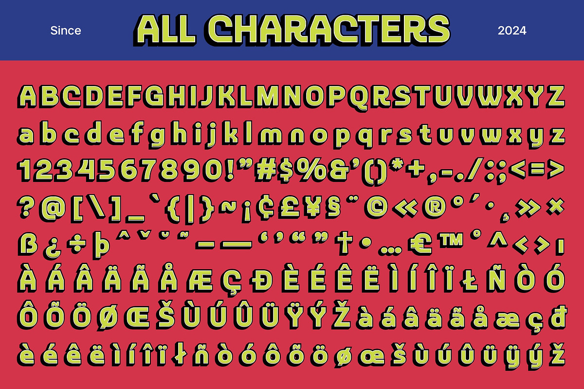 CS Halsey 3D, a Sans Serif Font by Craft Supply Co. (Photo 8 of 8)