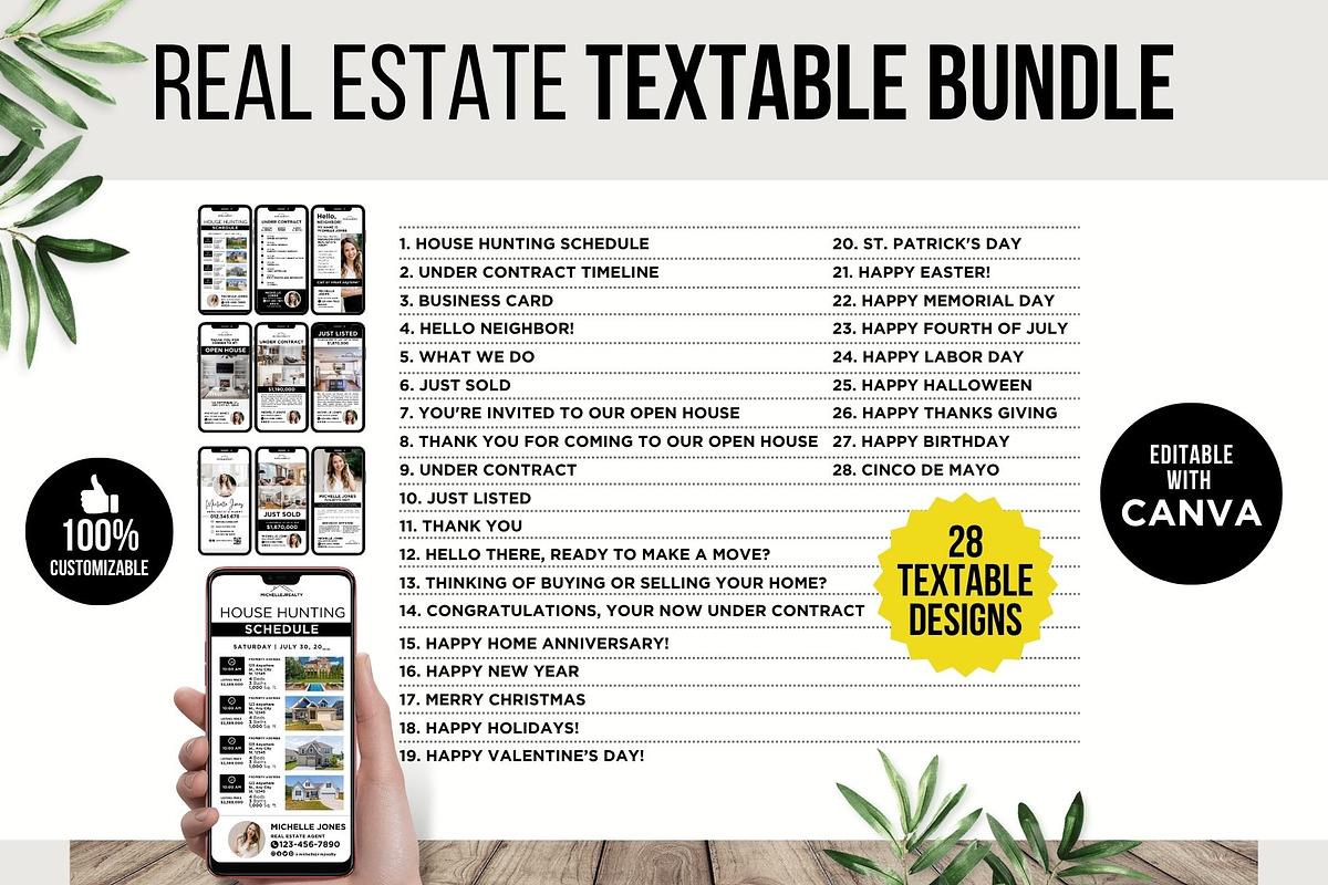Real Estate Farming Bundle Canva preview 2