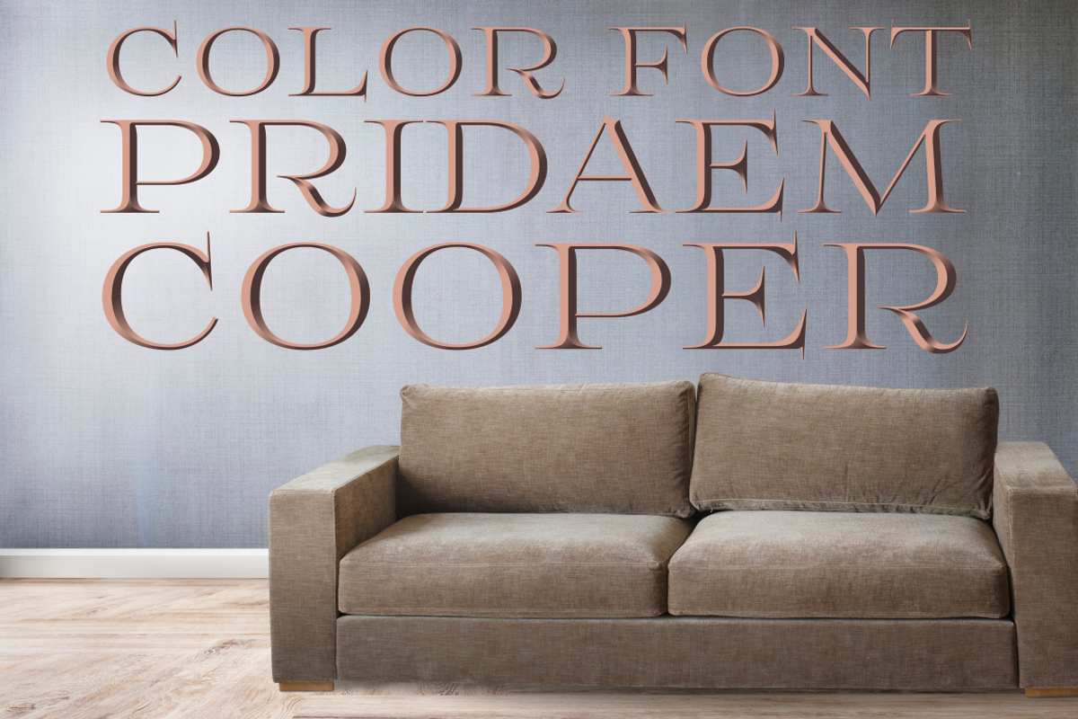 Color font PridaEm, a Serif Font by glukfonts (Photo 7 of 7)
