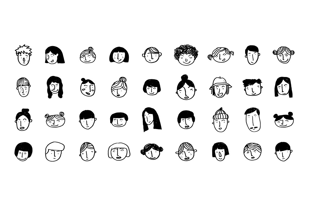 Cute People Head Illustration, a Person Illustration by freeject.net (Photo 2 of 2)